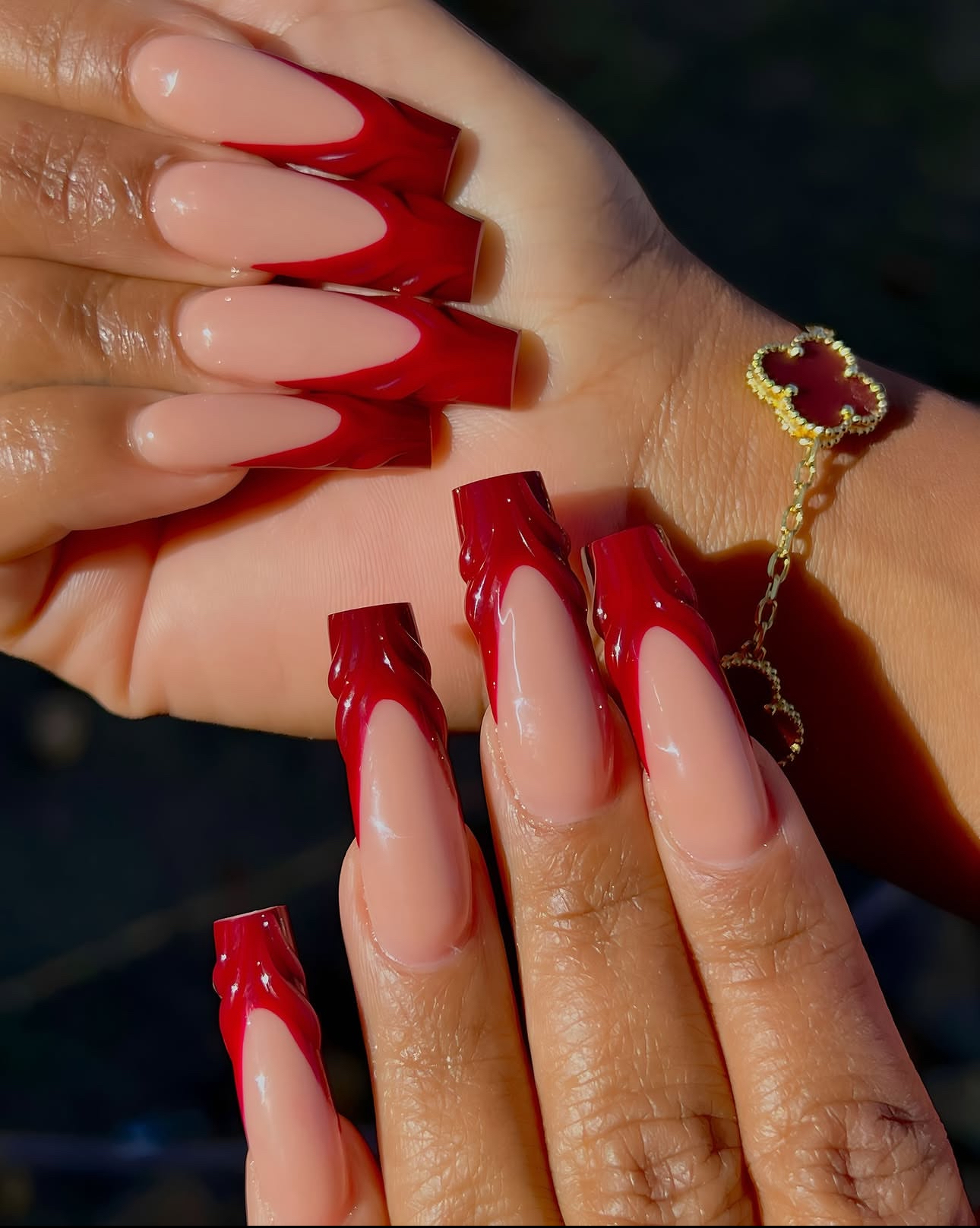 You are currently viewing Red Nails with Designs That Scream Confidence & Class