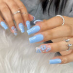 Elegant Blue Spring Nails Designs for a Fresh Seasonal Look