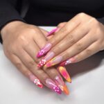 Tropical Sunset Almond Nails That Scream Vacation Vibes