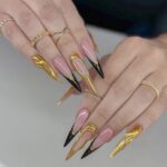 Chrome Stiletto Birthday Nails That Bring the Perfect Mix of Classy and Edgy